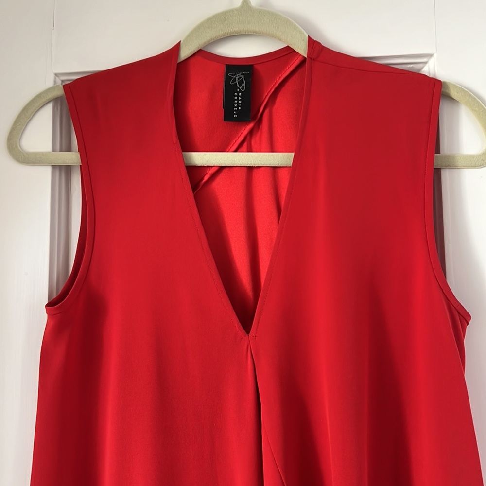 RED SILK ZERO+ MARIA CORNEJO DRESS 4